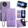 Per OnePlus Ace 5 / 5 Pro Custodia in pelle goffrata con motivo albero e cervo (viola) Per OnePlus Ace 5 / 5 Pro Custodia in pelle goffrata con motivo albero e cervo (viola)