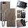 Per iPhone 16e Custodia in pelle goffrata con motivo albero e cervo (grigio) Per iPhone 16e Custodia in pelle goffrata con motivo albero e cervo (grigio)
