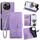 Per Tecno Pova 6 Neo 5G Custodia in pelle goffrata con motivo albero e cervo (viola) Per Tecno Pova 6 Neo 5G Custodia in pelle goffrata con motivo albero e cervo (viola)