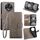 Per Tecno Spark 30 4G Custodia in pelle goffrata con motivo albero e cervo (grigio) Per Tecno Spark 30 4G Custodia in pelle goffrata con motivo albero e cervo (grigio)