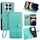 Per Redmi Note 14 Pro 4G Custodia in pelle goffrata con motivo albero e cervo (verde) Per Redmi Note 14 Pro 4G Custodia in pelle goffrata con motivo albero e cervo (verde)