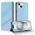 Per iPhone 15 Plus Custodia per telefono in pelle retrò con portafoglio multifunzionale in rilievo (azzurro chiaro) Per iPhone 15 Plus Custodia per telefono in pelle retrò con portafoglio multifunzionale in rilievo (azzurro chiaro)