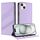 Per iPhone 14 Plus Custodia per telefono in pelle retrò con portafoglio multifunzionale in rilievo (viola chiaro) Per iPhone 14 Plus Custodia per telefono in pelle retrò con portafoglio multifunzionale in rilievo (viola chiaro)