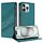 Per iPhone 14 Pro Max Custodia per telefono in pelle retrò con portafoglio multifunzionale in rilievo (verde scuro) Per iPhone 14 Pro Max Custodia per telefono in pelle retrò con portafoglio multifunzionale in rilievo (verde scuro)