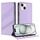 Per iPhone 13 mini Custodia per telefono in pelle retrò con portafoglio multifunzionale in rilievo (viola chiaro) Per iPhone 13 mini Custodia per telefono in pelle retrò con portafoglio multifunzionale in rilievo (viola chiaro)