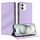 Per iPhone 12 / 12 Pro Custodia per telefono in pelle retrò con portafoglio multifunzionale in rilievo (viola chiaro) Per iPhone 12 / 12 Pro Custodia per telefono in pelle retrò con portafoglio multifunzionale in rilievo (viola chiaro)