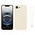 Per iPhone 16e Custodia in silicone con cinturino da polso (bianco)