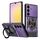 Per Samsung Galaxy A25 5G Custodia per telefono con supporto rotante MagSafe Global Armor (viola) Per Samsung Galaxy A25 5G Custodia per telefono con supporto rotante MagSafe Global Armor (viola)