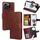 Per Tecno Pova 6 Neo 5G Custodia in pelle con texture cristallina (marrone)