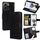 Per Tecno Pova 6 Neo 5G Custodia in pelle con texture cristallina (nero)