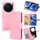 Per vivo X200 Pro 5G Custodia in pelle con texture di cristallo (rosa)