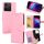 Per TCL 503 4G Custodia in pelle con texture di cristallo (rosa)