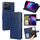 Per TCL 503 4G Custodia in pelle con texture di cristallo (blu reale)