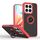 Per Honor X8c 4G Q Shadow 1 Series TPU Hybrid PC Custodia per telefono con anello (rosso)
