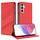 Per Samsung Galaxy M15 Custodia per telefono in pelle retrò con portafoglio multifunzionale in rilievo (rosso) Per Samsung Galaxy M15 Custodia per telefono in pelle retrò con portafoglio multifunzionale in rilievo (rosso)