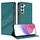 Per Samsung Galaxy S23 5G Custodia per telefono in pelle retrò con portafoglio multifunzionale in rilievo (verde scuro) Per Samsung Galaxy S23 5G Custodia per telefono in pelle retrò con portafoglio multifunzionale in rilievo (verde scuro)