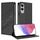 Per Samsung Galaxy S25 Edge 5G Custodia per telefono in pelle retrò con portafoglio multifunzionale in rilievo (nero) Per Samsung Galaxy S25 Edge 5G Custodia per telefono in pelle retrò con portafoglio multifunzionale in rilievo (nero)