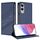 Per Samsung Galaxy S25 Edge 5G Custodia per telefono in pelle retrò con portafoglio multifunzionale in rilievo (blu scuro) Per Samsung Galaxy S25 Edge 5G Custodia per telefono in pelle retrò con portafoglio multifunzionale in rilievo (blu scuro)