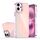 Custodia per telefono con placcatura sfumata per iPhone 16 Plus (rosa)