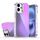 Custodia per iPhone 16 con placcatura sfumata e scolorimento (viola)