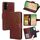 Per Samsung Galaxy A56 5G Custodia in pelle con texture di cristallo (marrone) Per Samsung Galaxy A56 5G Custodia in pelle con texture di cristallo (marrone)