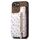 Per iPhone 16e Retro Painted Zipper Back Phone Case (Marrone)