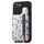 Per iPhone 16e Retro Painted Zipper Back Custodia per telefono (nero)
