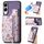 Per Samsung Galaxy S25 Edge 5G Retro Painted Zipper Wallet Back Phone Case (Viola) Per Samsung Galaxy S25 Edge 5G Retro Painted Zipper Wallet Back Phone Case (Viola)