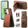 Per vivo Y04 Twill Tessuto Pelle Verticale Flip RFID Card Bag Custodia per Telefono (Marrone) Per vivo Y04 Twill Tessuto Pelle Verticale Flip RFID Card Bag Custodia per Telefono (Marrone)