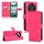 Custodia in pelle con chiusura magnetica per UMIDIGI G100 (rosso rosa)