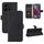Custodia in pelle con chiusura magnetica per Motorola Edge 5G 2025 (nera)