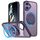 Per iPhone 16 Plus Custodia per telefono con supporto magnetico MagSafe girevole a 360 gradi (viola) Per iPhone 16 Plus Custodia per telefono con supporto magnetico MagSafe girevole a 360 gradi (viola)