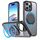 Per iPhone 16 Pro Custodia per telefono con supporto magnetico MagSafe girevole a 360 gradi (nero) Per iPhone 16 Pro Custodia per telefono con supporto magnetico MagSafe girevole a 360 gradi (nero)