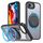 Per iPhone 16e Custodia per telefono con supporto magnetico MagSafe girevole a 360 gradi (nero) Per iPhone 16e Custodia per telefono con supporto magnetico MagSafe girevole a 360 gradi (nero)
