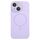 Per iPhone 14 Custodia sottile in silicone liquido MagSafe Circle (viola chiaro) Per iPhone 14 Custodia sottile in silicone liquido MagSafe Circle (viola chiaro)