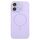 Per iPhone 16 Custodia sottile in silicone liquido MagSafe Circle (viola chiaro) Per iPhone 16 Custodia sottile in silicone liquido MagSafe Circle (viola chiaro)