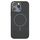 Per iPhone 16 Pro Max Custodia sottile in silicone liquido MagSafe Circle (grigio grafite)