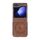 Per Samsung Galaxy Z Flip5 5G Custodia pieghevole magnetica invisibile in pelle di pecora per PC elettrolitico MagSafe (marrone) Per Samsung Galaxy Z Flip5 5G Custodia pieghevole magnetica invisibile in pelle di pecora per PC elettrolitico MagSafe (marrone)