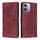 Per OPPO A3 4G / 5G / A40 4G Custodia per telefono in pelle smerigliata retrò con motivo mandala in rilievo (rosso) Per OPPO A3 4G / 5G / A40 4G Custodia per telefono in pelle smerigliata retrò con motivo mandala in rilievo (rosso)