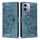 Per OPPO A3 4G / 5G / A40 4G Custodia per telefono in pelle smerigliata retrò con motivo mandala in rilievo (blu) Per OPPO A3 4G / 5G / A40 4G Custodia per telefono in pelle smerigliata retrò con motivo mandala in rilievo (blu)