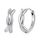 Orecchini a nodo intrecciato in argento sterling S925 ossidato Orecchini a corda intrecciata (SCE1837) Orecchini a nodo intrecciato in argento sterling S925 ossidato Orecchini a corda intrecciata (SCE1837)