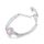 Anello regolabile in argento sterling S925 con catena morbida e zircone rosa (BSR632-E) Anello regolabile in argento sterling S925 con catena morbida e zircone rosa (BSR632-E)