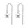 Orecchini in argento sterling S925 placcati in platino con filo sottile in zircone a forma di stella splendente (SCE1832) Orecchini in argento sterling S925 placcati in platino con filo sottile in zircone a forma di stella splendente (SCE1832)