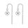 Orecchini a perno con filo per orecchini a forma di quadrifoglio portafortuna in argento sterling S925 (SCE1833) Orecchini a perno con filo per orecchini a forma di quadrifoglio portafortuna in argento sterling S925 (SCE1833)