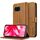 Custodia a libro in pelle di vitello con texture flip per Google Pixel 9a LC.IMEEKE (gialla)