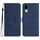 Per Sharp Basio Active 3 Custodia in pelle con motivo a cuore (blu reale)