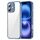 Custodia antiurto per iPhone 16 Plus in TPU ibrida per PC (blu trasparente)
