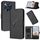Custodia in pelle con fibbia e motivo triangolare per TCL 50 XL 5G / 50 XL NxtPaper (nera) Custodia in pelle con fibbia e motivo triangolare per TCL 50 XL 5G / 50 XL NxtPaper (nera)