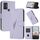 Custodia in pelle con fibbia a motivo triangolare per TCL 305/306/30E/30 SE (viola chiaro) Custodia in pelle con fibbia a motivo triangolare per TCL 305/306/30E/30 SE (viola chiaro)