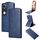Custodia in pelle con chiusura magnetica verticale per vivo V50 Lite 5G con fibbia (blu) Custodia in pelle con chiusura magnetica verticale per vivo V50 Lite 5G con fibbia (blu)